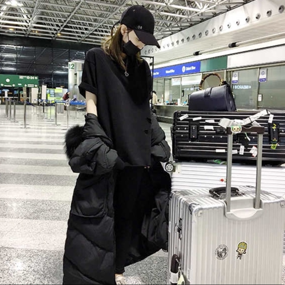 Distressed Street style black tee